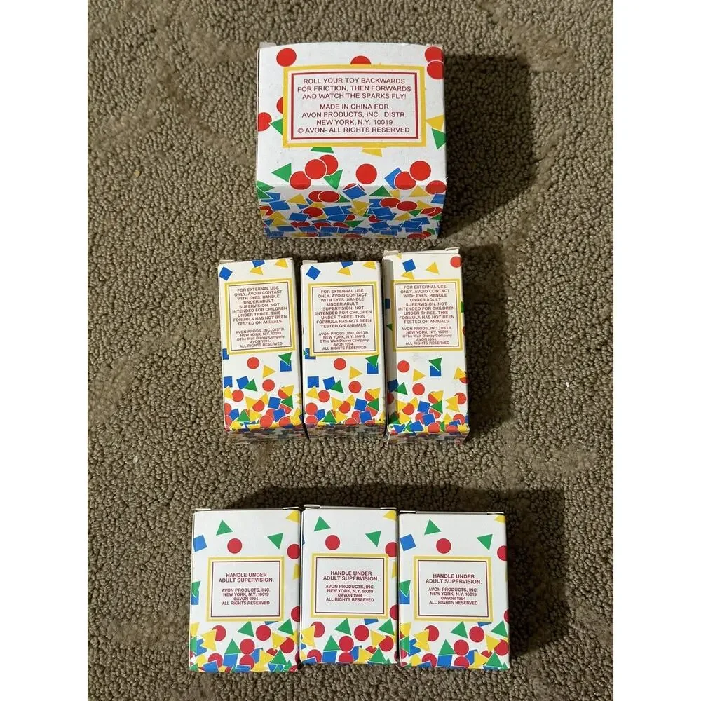 set of 6 avon soap rainbow set disney Dwarf‎ Mrs Clauss Santa Rudolph + Airplane